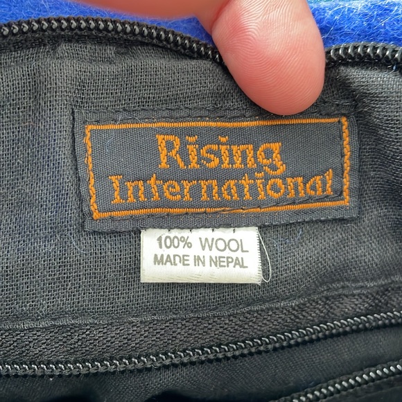 Fun Colorful Rising Tide Wool Handbag, Made In Nepal! Excellent Condition. - Picture 11 of 13